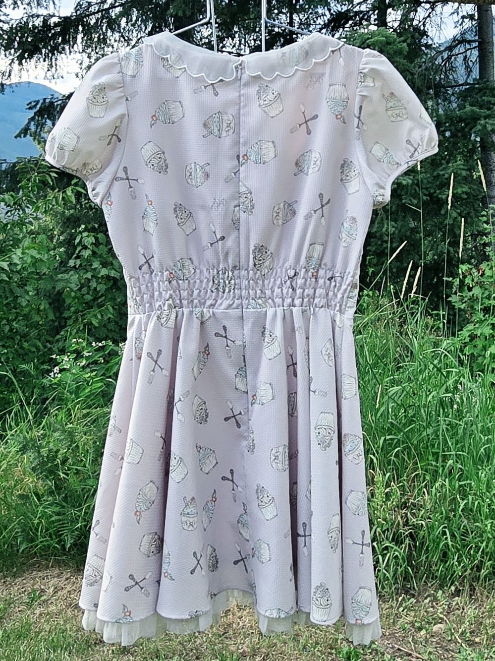 ✨️Rare✨️ Secret Honey Mai Shiraishi Lilac Cupcake Scalloped Collar Mini Dress - Picture 3 of 3